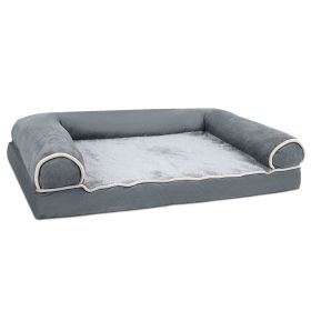 Dog Bed Pet Bed Sofa Dog Couch Pet Cushion Carpet Mattress with Washable and Removable Cover for Medium Large Dogs (Option: PetBed(DarkGrey2XL))