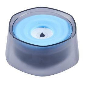 No Spill Dog Cat Water Bowl Spill Proof Slow Water Feeder 47.35oz Pet Water Dispenser Travel Dog Bowl for Dogs/Cats/Pets (Option: DogWaterBowl(Blue))