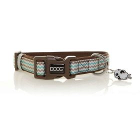 Neoprene Dog Collar Benji (Color: Blue/Grey, Size: Small)