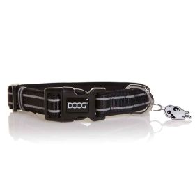 Neoprene Dog Collar Lassie (Color: Black, Size: Medium)