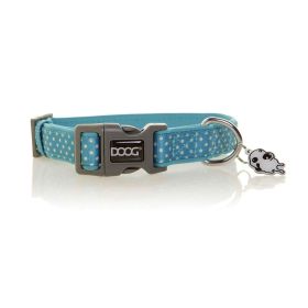 Neoprene Dog Collar Snoopy (Color: Blue/White Polka Dot, Size: Medium)