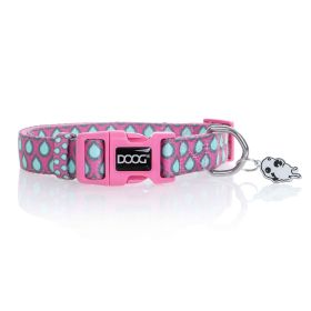 Neoprene Dog Collar Luna (Color: Pink/Blue, Size: Extra Small)