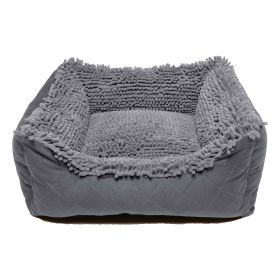 Dirty Dog Lounger Bed (Color: Cool Grey, Size: Large)