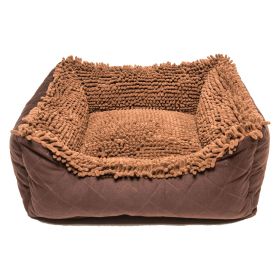 Dirty Dog Lounger Bed (Color: Brown, Size: Extra Large)
