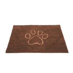 Dirty Dog Door Mat (Color: Mocha Brown, Size: Small)