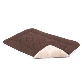 Pet Cotton Canvas Sleeper Cushion (Color: Espresso, Size: Medium)