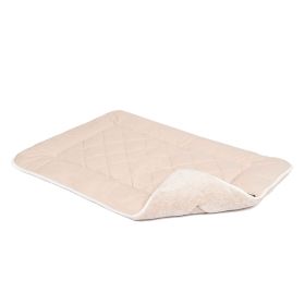 Pet Cotton Canvas Sleeper Cushion (Color: Sand, Size: Large)