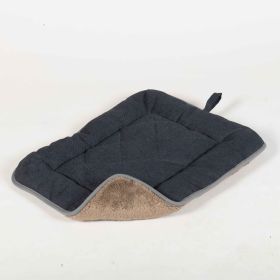 Chenille Pet Sleeper Cushion (Color: Blue/Grey, Size: Extra Extra Large)