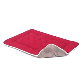 Pet Cotton Canvas Sleeper Cushion (Color: Berry, Size: Extra Extra Large)