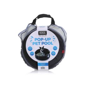 Pop-Up Dog Pool (Color: Black, Size: Medium)