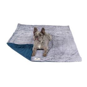 Chill Kuzzi FIR Blanket (Color: Blue, Size: Large)