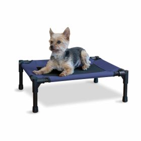 Original Pet Cot Elevated Pet Bed (Color: Blue, Size: Small)