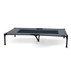 Original Pet Cot Elevated Pet Bed (Color: Charcoal/Black, Size: Extra Large)