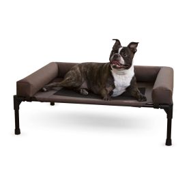 Original Bolster Pet Cot (Color: Chocolate, Size: Medium)