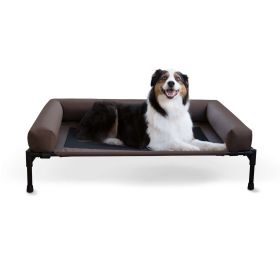 Original Bolster Pet Cot (Color: Chocolate, Size: Large)
