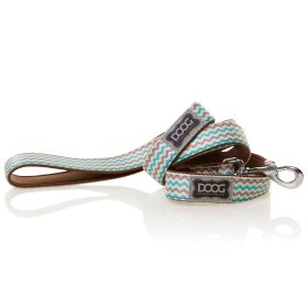 Neoprene Dog Leash Benji (Color: Blue/Grey, Size: Large)