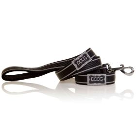 Neoprene Dog Leash Lassie (Color: Black, Size: Large)