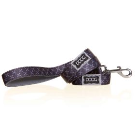 Neoprene Dog Leash Odie (Color: Black/Purple/Yellow, Size: Large)