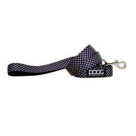 Neoprene Dog Leash Pongo (Color: Black/White Polka Dot, Size: Large)
