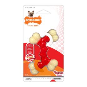 Power Chew Double Bone Bacon Chew Toy (Size: Petite)