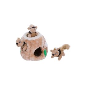 Hide-A-Squirrel Dog Toy (Color: Brown, Size: Small)