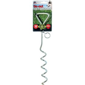 Prevue Pet Products Spiral Tie-Out Stake Heavy Duty (Size: 18 inches)