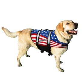 Nylon Dog Life Jacket (Color: Flag, Size: Extra Small)
