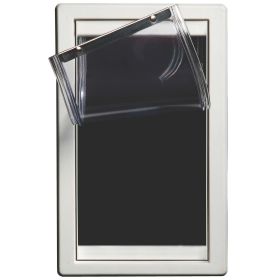 Screen Guard Pet Door (Color: White, Size: Medium)
