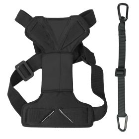 Pet Life Road-To-Safety Pet Dog Car Harness With Detachable Swivel Hook (Color: Black, Size: X-Small)