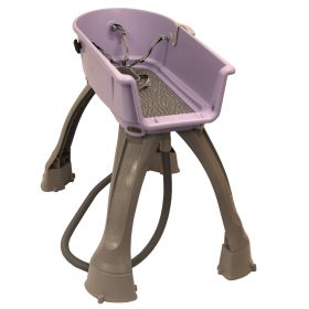 Elevated Dog Bath and Grooming Center Flat Rate Shipping (Color: Lilac, Size: Medium)