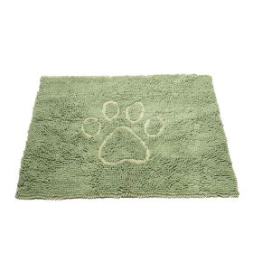 Dirty Dog Door Mat (Color: Sage Hue, Size: Large)