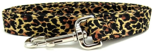 Leopard Spots Dog Leash (Size: X-Small)