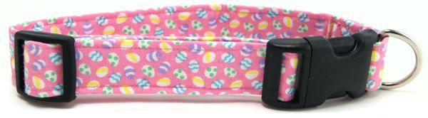 Mini Easter Eggs Dog Collar (Size: X-Small)