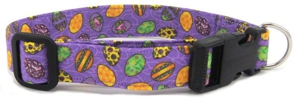 Tossed Easter Eggs Dog Collar (Size: X-Small)